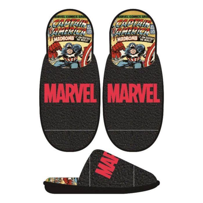 Chaussons Marvel Noir 2
