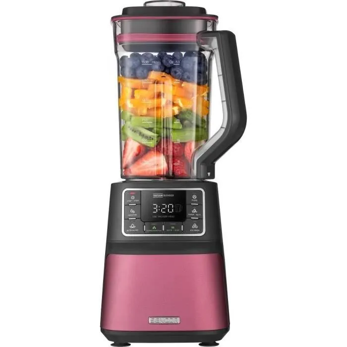 Sencor SBU 7874RD Super Blender Sous Vide - Mélangeur Automatique Nutri 1500W, 8 Lames Titane, 7 Programmes, Smoothie, Soupe, Glaçons, Pichet 1.5L