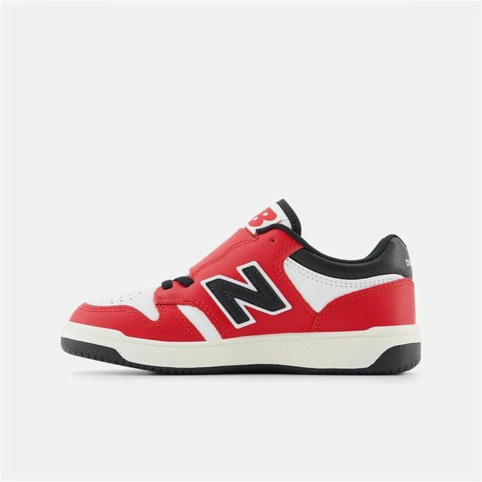 Chaussures de Sport pour Enfants New Balance 480 HOOK LOOP Blanc Rouge Tomate 4 Chaussures de Sport pour Enfants New Balance 480 HOOK LOOP Blanc Rouge Tomate 4