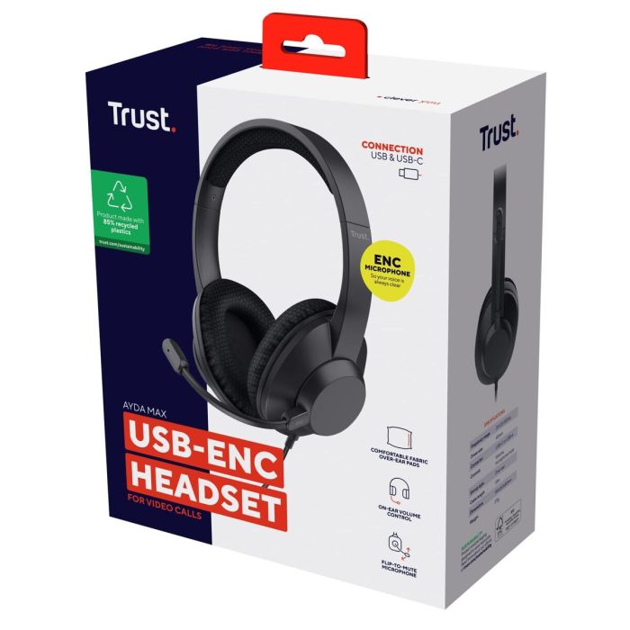 Casque Trust 25462 Noir 1 Casque Trust 25462 Noir 1