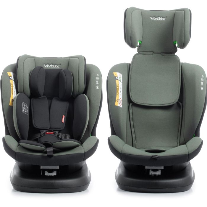 Siege auto - BABYAUTO - Sigma IFix Vivitta - Groupe 0/1/2/3 - 40/150 cm - Isofix + Top tether - Pivotant 360° - Inclinable - Vert 1 Siege auto - BABYAUTO - Sigma IFix Vivitta - Groupe 0/1/2/3 - 40/150 cm - Isofix + Top tether - Pivotant 360° - Inclinable - Vert 1