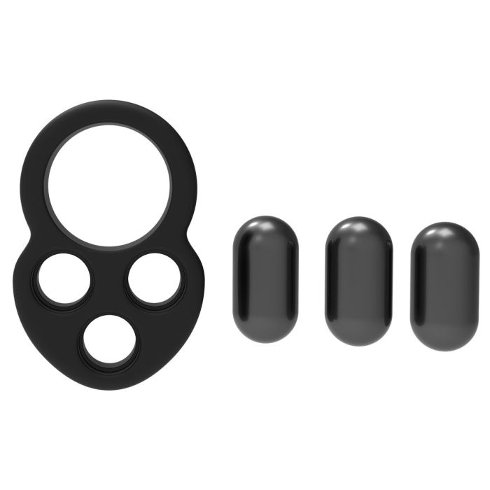 Anneau Pénis Dream Toys Ramrod Noir 4