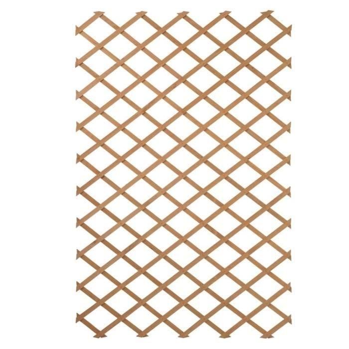 Treillis extensible en bois 100 x 200 cm Nature 1 Treillis extensible en bois 100 x 200 cm Nature 1
