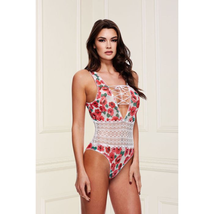 Body Baci Lingerie Floral & Lace Blanc Multicouleur M/L 5 Body Baci Lingerie Floral & Lace Blanc Multicouleur M/L 5