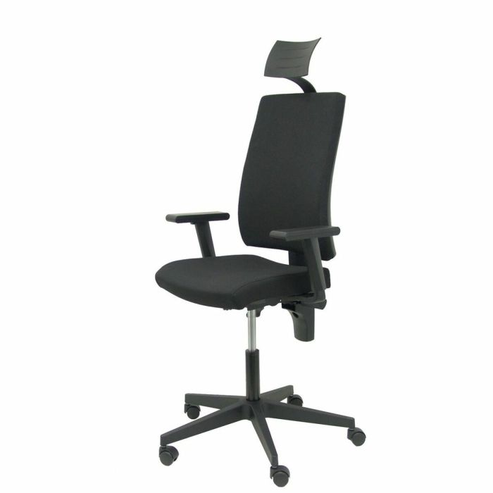 Chaise de Bureau avec Appui-tête Lezuza Piqueras y Crespo 322NECC Noir 3