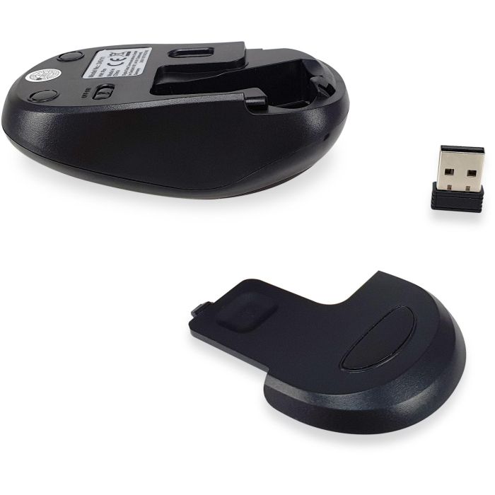Equip Optische Maus kabellos USB Komfort R+L rot 2