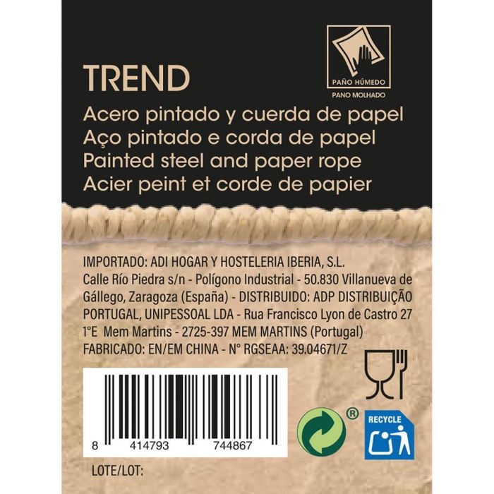 Cesta Baja Acero Carbono Trend Quid 26,5-35x20x12-15,5 cm 2 Cesta Baja Acero Carbono Trend Quid 26,5-35x20x12-15,5 cm 2