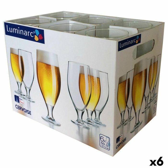 Verre à bière Luminarc Spirit Bar Transparent verre 500 ml 6 Unités (Pack 6x) 3