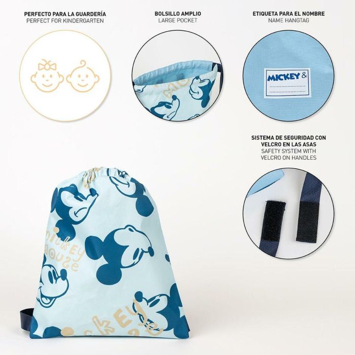 Sac à dos enfant Mickey Mouse Bleu 27 x 33 cm 6