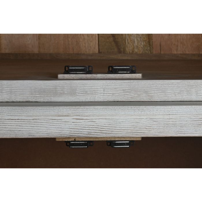 Présentoir Home ESPRIT Blanc Verre Bois de manguier 200 x 45 x 230 cm 11 Présentoir Home ESPRIT Blanc Verre Bois de manguier 200 x 45 x 230 cm 11