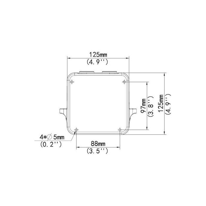 ALLNET Wallmount with Junctionbox/Wandmontag for ALL-CAM2495-LVEFN 1