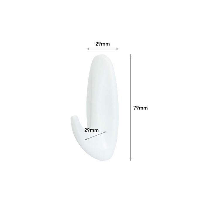 Crochet pour suspendre 3M 1,3 kg Blanc Métal Plastique (2 Unités) 1 Crochet pour suspendre 3M 1,3 kg Blanc Métal Plastique (2 Unités) 1