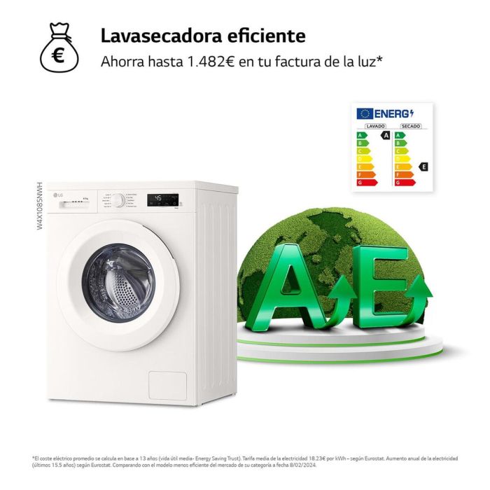 Laveuse - Sécheuse LG W4X1085NWH 9
