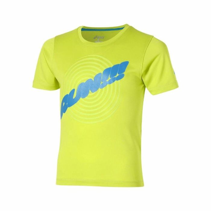 T shirt à manches courtes Enfant Asics Run Vert citron 0 T shirt à manches courtes Enfant Asics Run Vert citron 0
