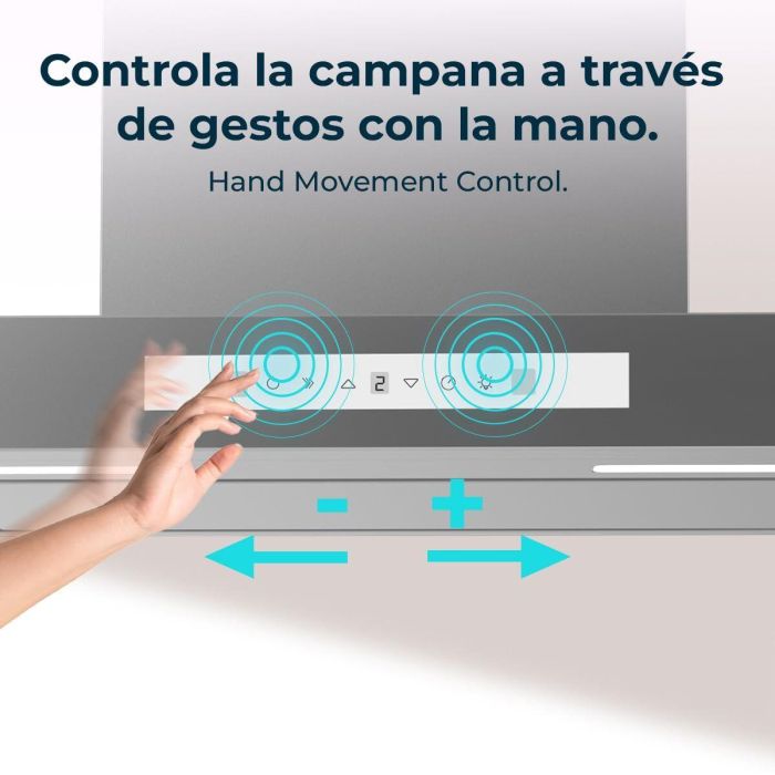 Hotte Conventionnelle Cecotec Bolero Flux TT 608000 Slim Glass 60 cm Blanche A++ 5 Hotte Conventionnelle Cecotec Bolero Flux TT 608000 Slim Glass 60 cm Blanche A++ 5