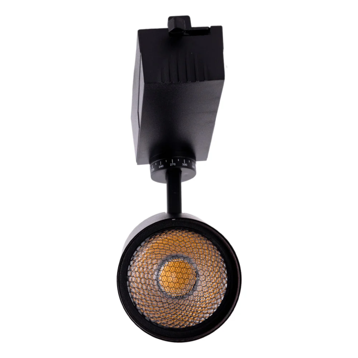 Projecteur sur rail LED 30W 2527Lm CRI90 2700K Monophasé 40.000H Antireflet [HO-FC-30W-AD-B-WW] 2