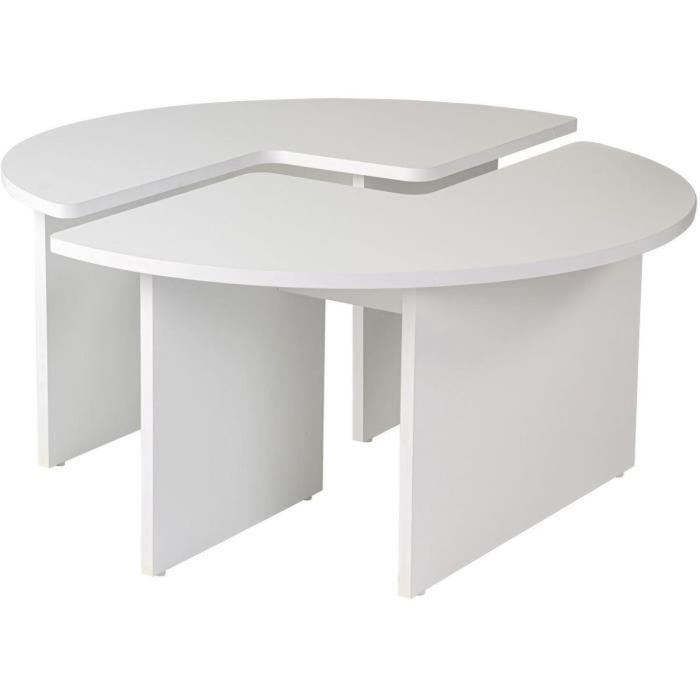 Table Basse Blanc 90 x 41 x 90 cm 0 Table Basse Blanc 90 x 41 x 90 cm 0