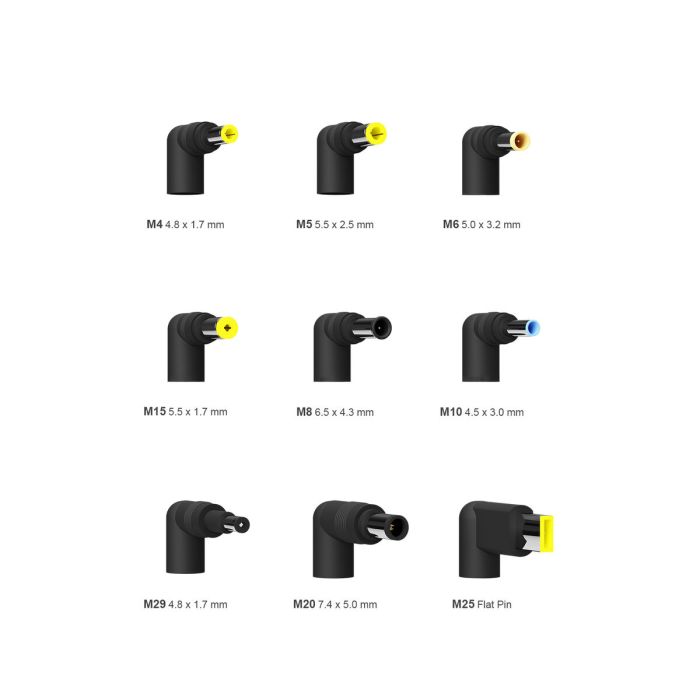 Chargeur d'ordinateur portable Aisens ASLC-65WAUTO-BK 65 W 1 Chargeur d'ordinateur portable Aisens ASLC-65WAUTO-BK 65 W 1