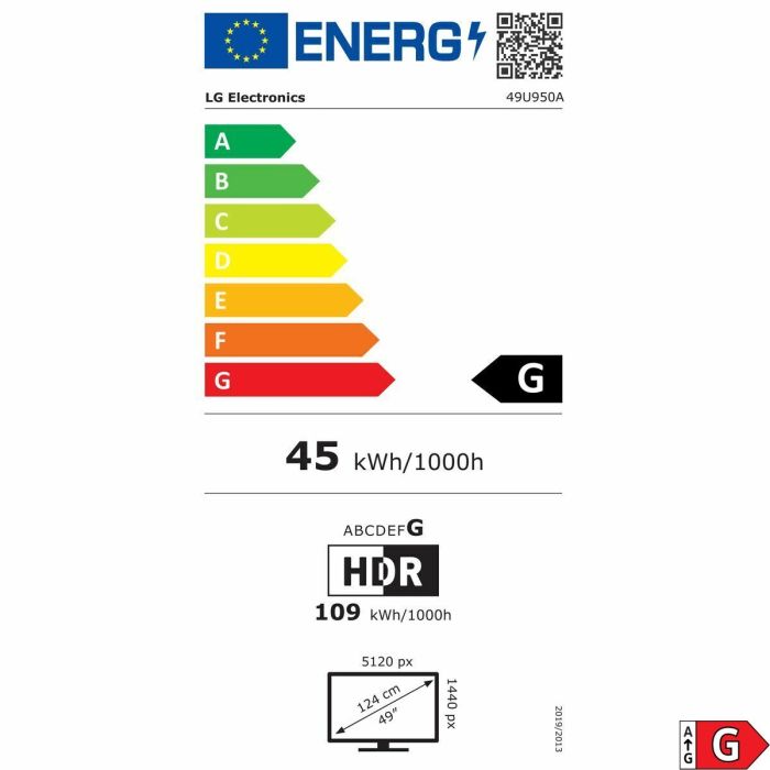 Écran LG 49U950A-W 49" 45