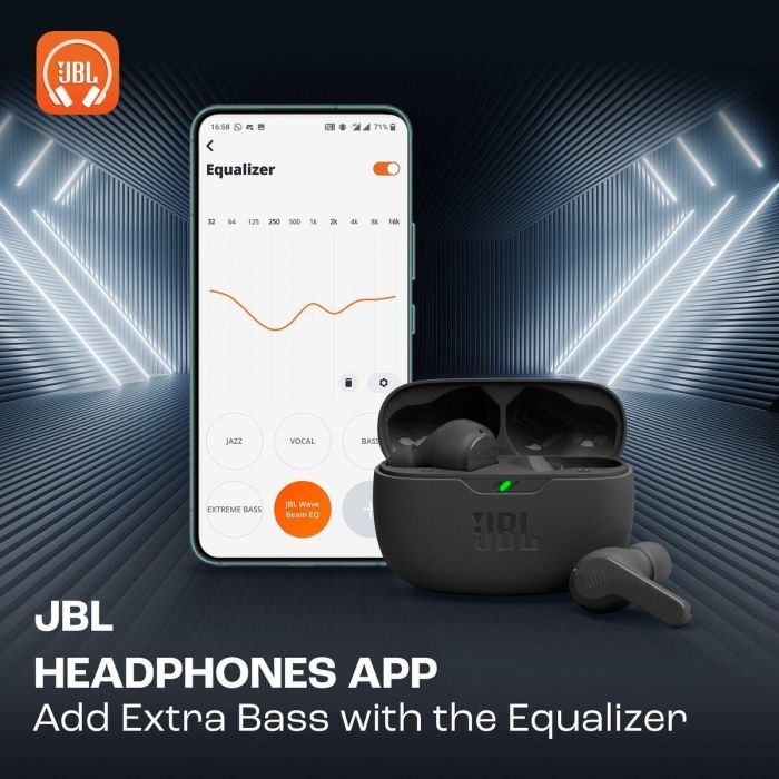 Casque JBL Wave Beam Noir 8