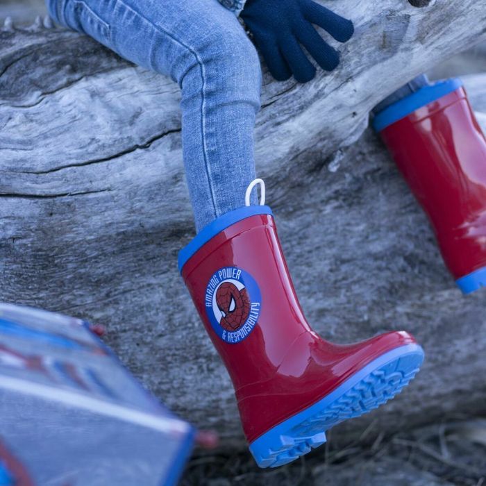 Bottes en Caoutchouc pour Enfants Spider-Man Rouge 3