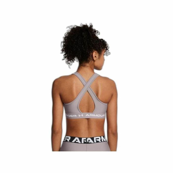 Soutien-gorge de Sport Under Armour CroSSback Mid Gris 2