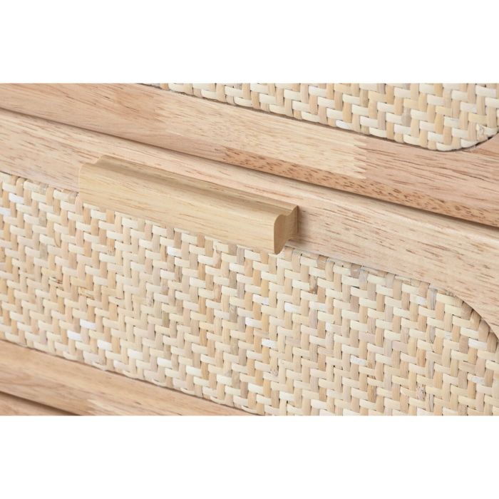Caisson à Tiroirs Home ESPRIT Naturel Métal Bois d'hévéa 40 x 30 x 78 cm 3