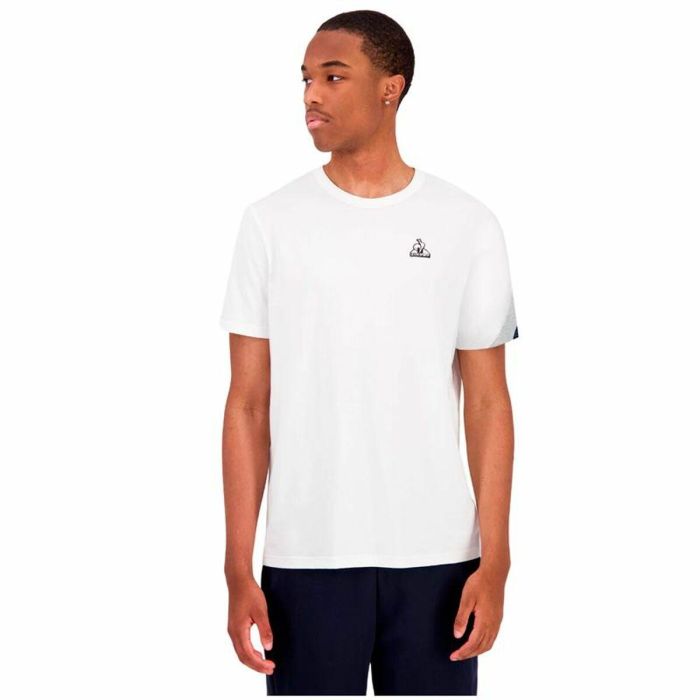 T-shirt à manches courtes homme Le coq sportif Heritage N°1 New Brand Blanc 2