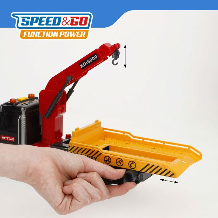 Camion avec grue Speed & Go 31 X 17 X 10 CM (6 Unités) 1