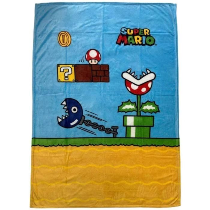 Mario Bros Manta Sherpa Vintage 100 x 150 cm