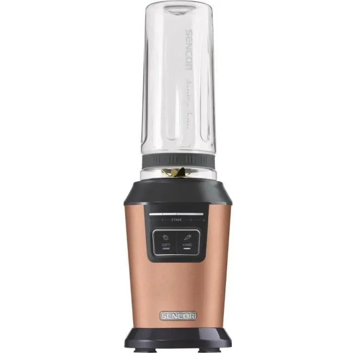 Sencor SBL 7176GD - Machine à Smoothies, 800 W, 2 Programmes (SOFT/HARD), Bol 0,6 L Tritan sans BPA, 6 Lames Inox, Interrupteur à Impulsion