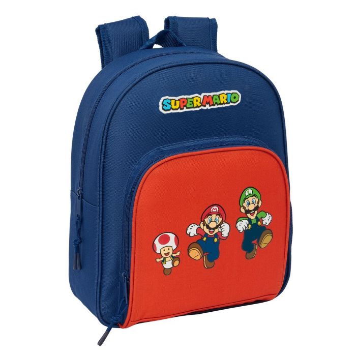 Cartable Super Mario Mamma mia Rouge Blue marine 28 x 34 x 10 cm