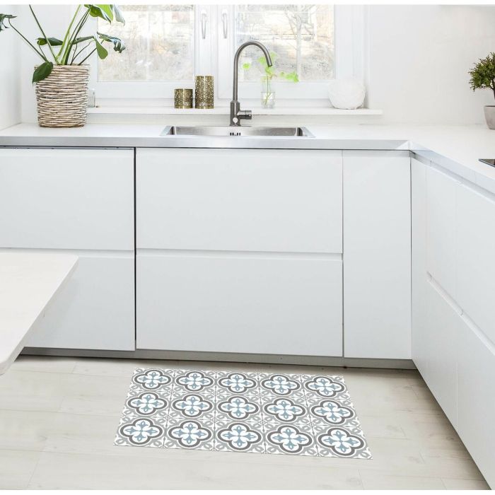 Tapis en vinyle Stor Planet Croma Hidra Gris 100 % PVC (45 x 75 cm) 1