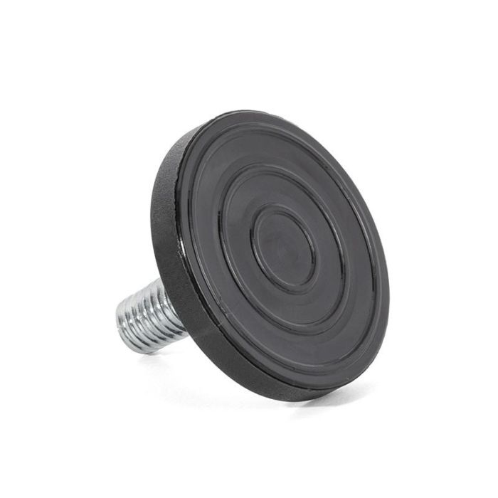 Pie Niv. Tofo Ø35 M8X15 H27 Negro Con Rótula  C/Huella Allen En El Esparrago. Herrajes Alk 2