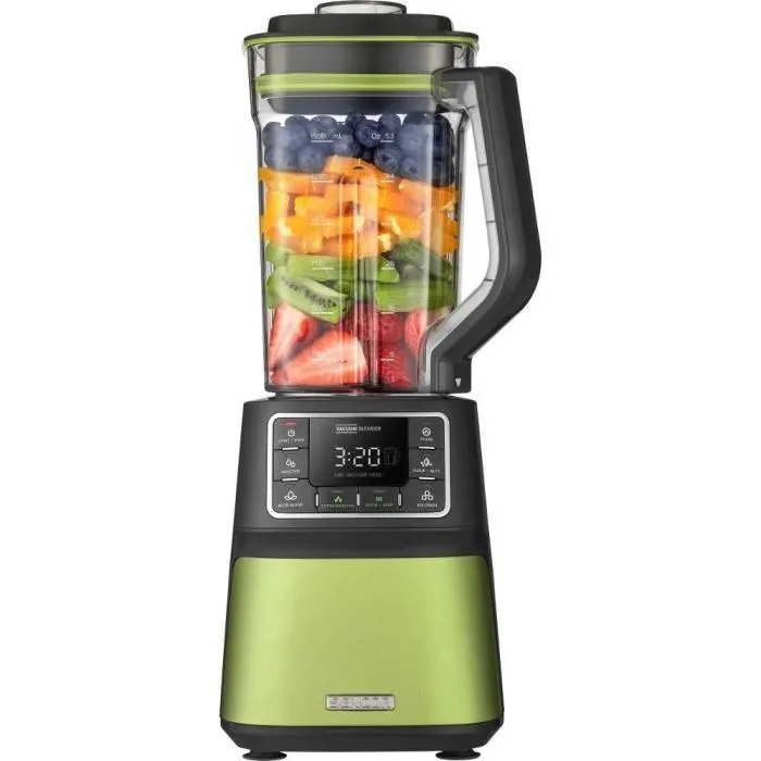 Sencor SBU 7870GG Super Blender, Mixeur sous vide 1500W 28000 tr/min avec 8 lames titan et pichet Tritan 1.5L - Programmes prédéfinis