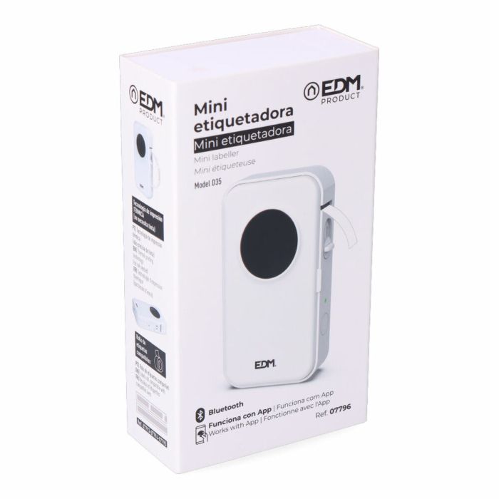 Imprimante Thermique EDM 07796 07796 Bluetooth Blanc 6