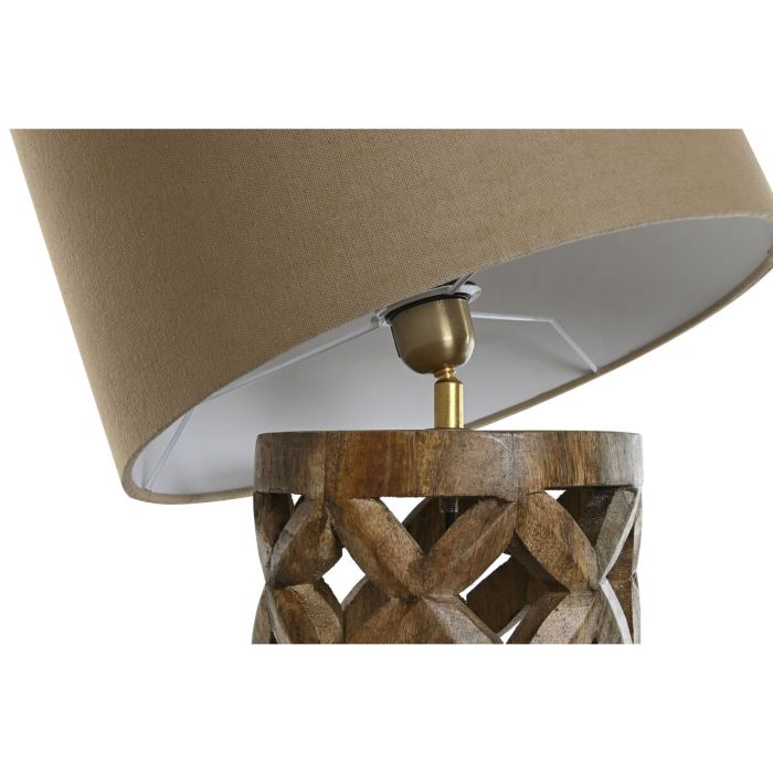 Lampe de bureau Home ESPRIT Beige Naturel Bois de manguier 50 W 220 V 35,5 x 35,5 x 79,5 cm 4 Lampe de bureau Home ESPRIT Beige Naturel Bois de manguier 50 W 220 V 35,5 x 35,5 x 79,5 cm 4