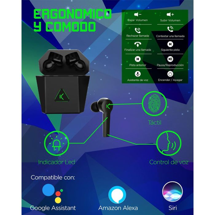 Casque KSIX TP-8427542116471_BXTWGM01_Vendor Noir 2