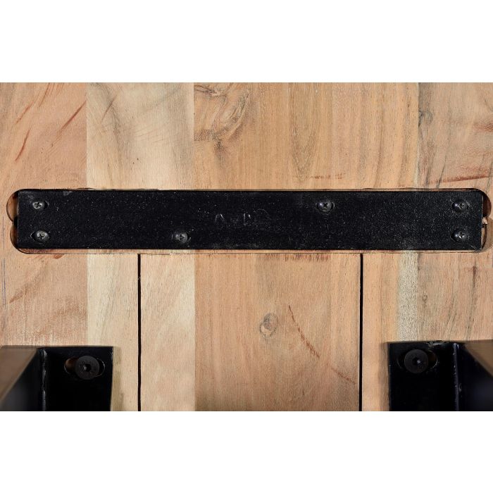 GINER Y COLOMER Banc en bois d'acacia massif et fer noir, dimensions L180 x P42 x H45 cm, nécessite assemblage 2 GINER Y COLOMER Banc en bois d'acacia massif et fer noir, dimensions L180 x P42 x H45 cm, nécessite assemblage 2