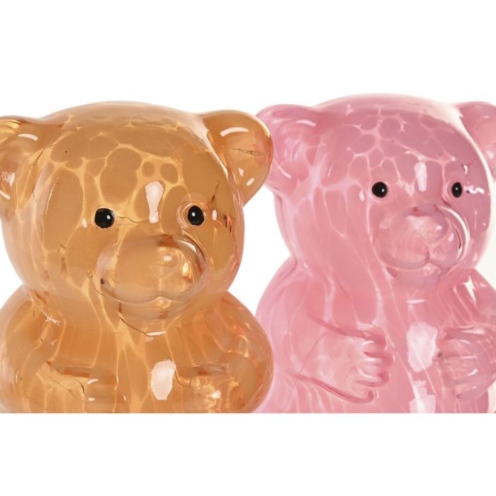 Décoration lumineuse Home ESPRIT Verre Urbaine 13 x 14 x 20 cm (2 Unités) 2