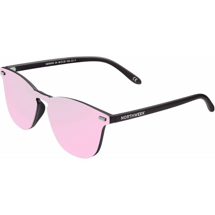 Lunettes de soleil Unisexe Northweek Wall Phantom Ø 45 mm Rose Noir 0 Lunettes de soleil Unisexe Northweek Wall Phantom Ø 45 mm Rose Noir 0