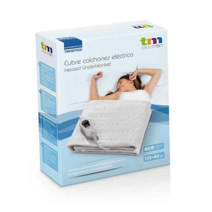 Couverture électrique TM Electron Électrique Housse de matelas électrique 60 W (150 x 80 cm) 2