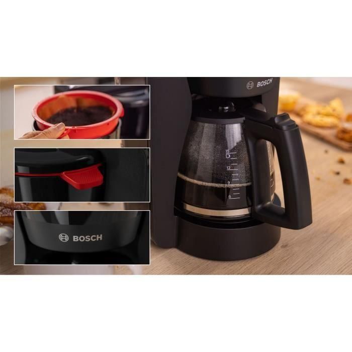 Cafetiere Filtre - BOSCH - TKA2M113 MyMoment - Noire - Capacité 1,25L - verseuse verre - systeme anti-gouttes 5