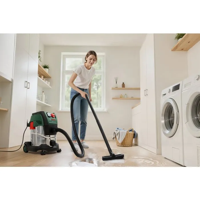 Bosch PAS 20-220PRS - Aspirateur universel 1300W 220 mbar - 65 l/s - Réservoir 20L pour poussières sèches et liquides - Fonction soufflerie et Auto-Start