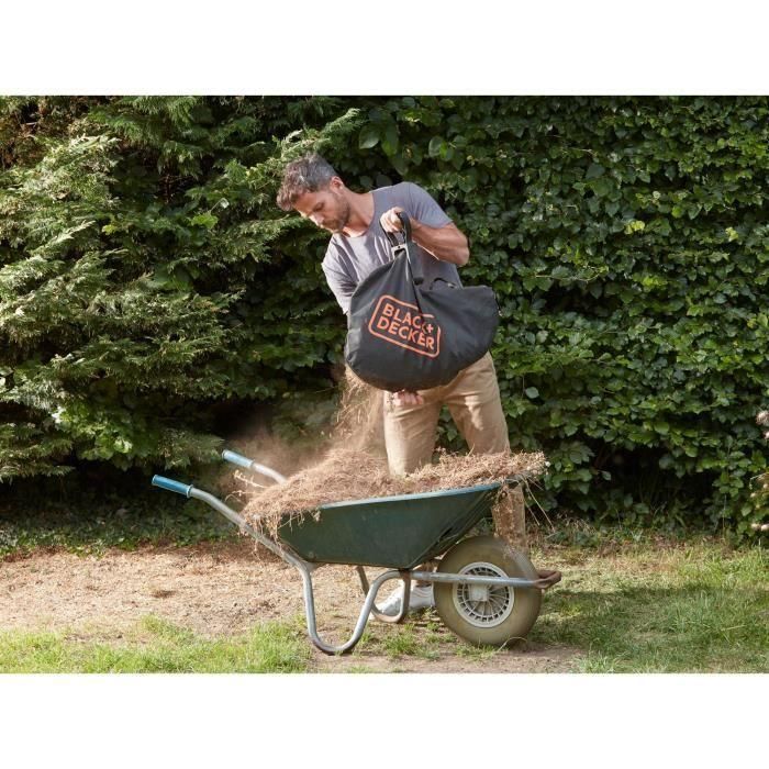 Aspirateur souffleur broyeur sans fil BLACK+DECKER - BCBLV3625L1-QW - 36V - Avec batterie 36 V - Sac 45L 3