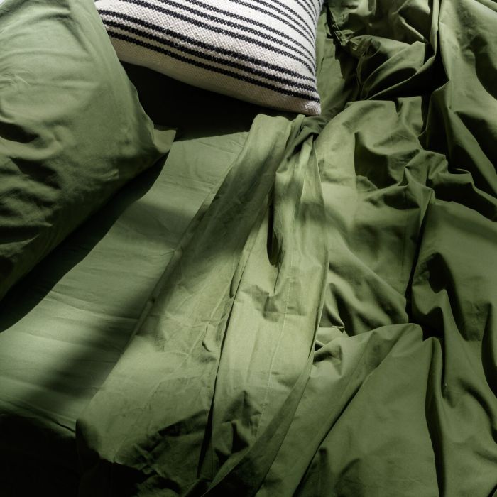 Housse de Couette HappyFriday Basic Vert 200 x 200 cm