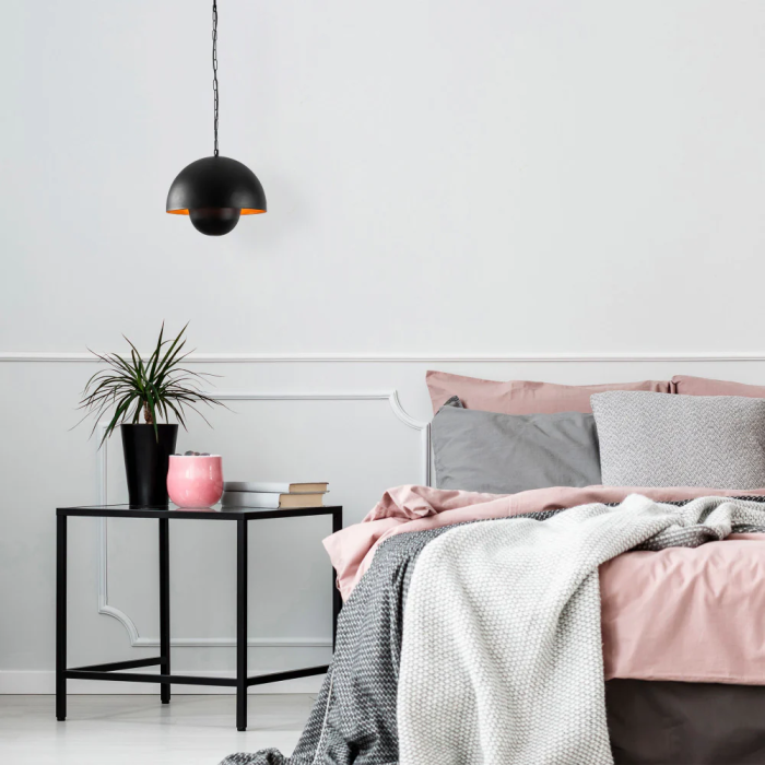 Tangdong Lampe Suspendue OPV-584TTM1276 Métal Noir E27 2