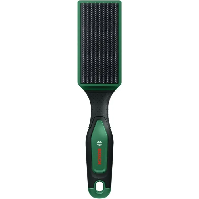 Bosch Brosse à limes, poils en acier, pour nettoyage des limes métal et râpes bois, poignée ergonomique Softgrip avec trou de suspension