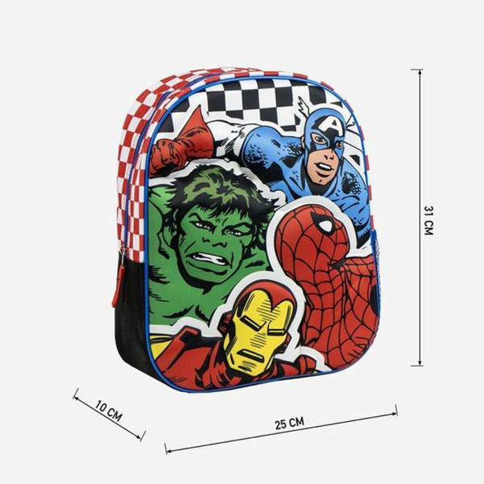 Cartable 3D The Avengers Noir 25,0 x 31,0 x 10,0 cm 1