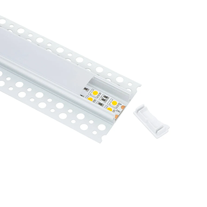 Profilé Aluminium pour Bande LED Intégration - 30mm - avec Diffuseur Opal - 2 Mètres 0 Profilé Aluminium pour Bande LED Intégration - 30mm - avec Diffuseur Opal - 2 Mètres 0